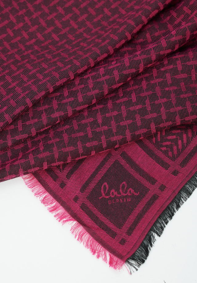 Scarf Aeryn heritage dragonfruit - Very light and comfortable. With a subtle jacquard pattern and... - 2/2