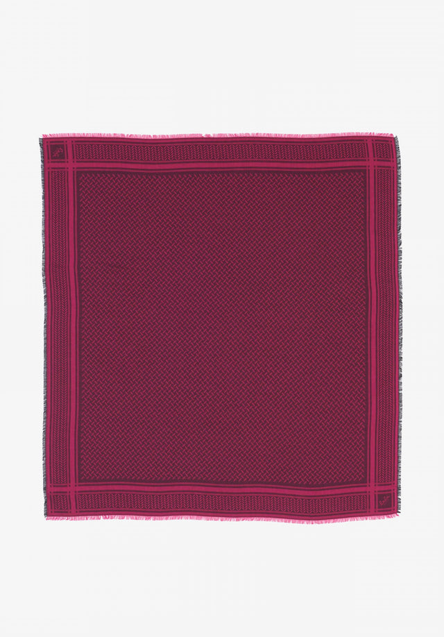 Scarf Aeryn heritage dragonfruit - Very light and comfortable. With a subtle jacquard pattern and... - 1/2
