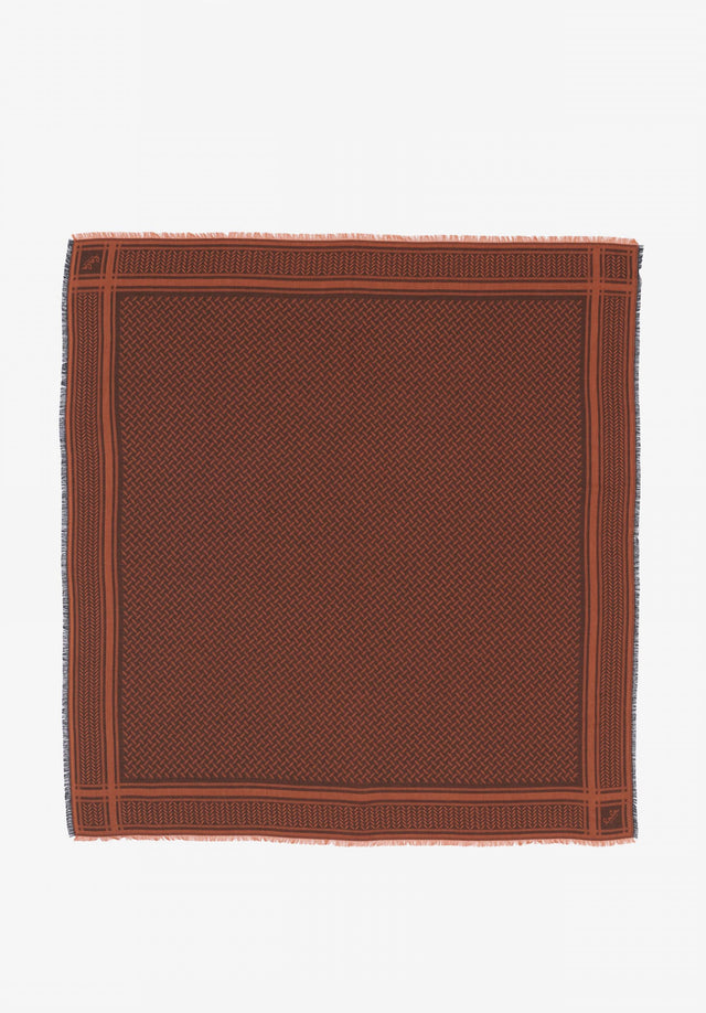 Scarf Aeryn heritage toffee - Very light and comfortable. With a subtle jacquard pattern and... - 1/2