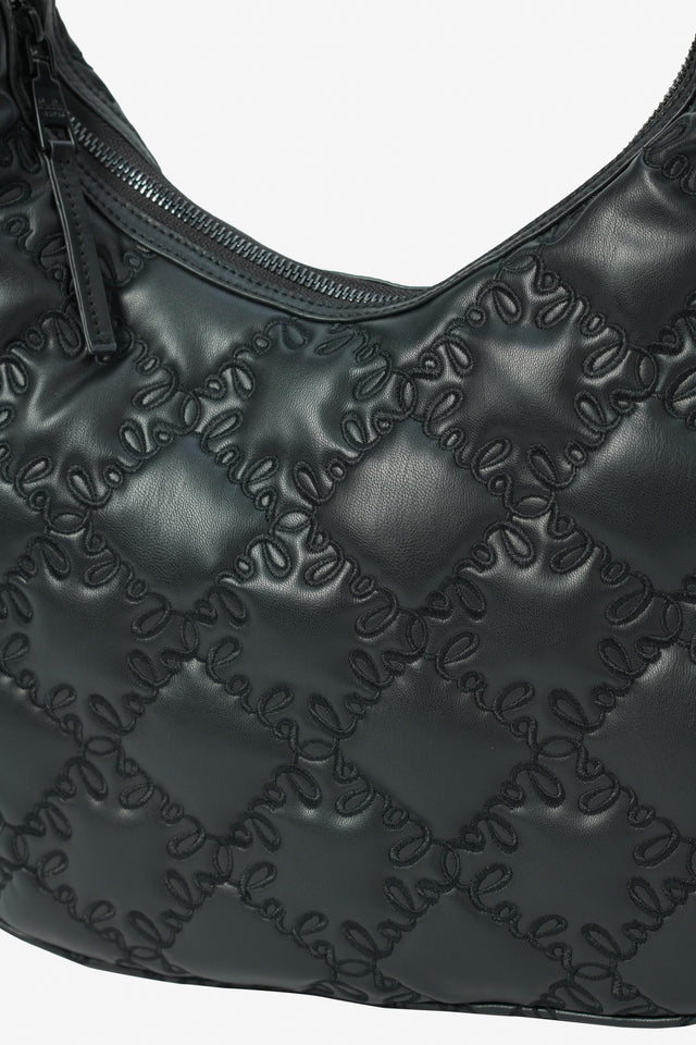 Shoulderbag Mewis lalagram black - Diese geräumige und doch elegante Schultertasche bietet Platz für alles,... - 5/7