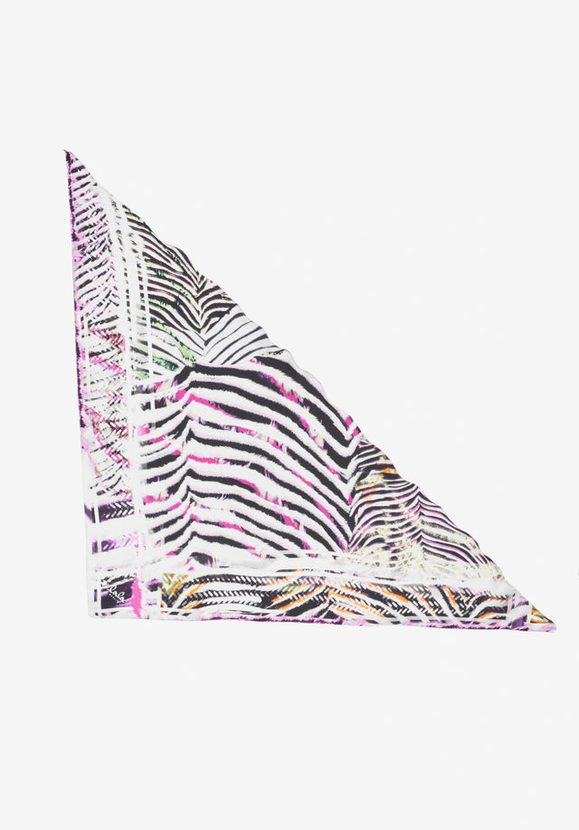 Triangle Aina zebra dragonfruit - Soft as a breeze, this silk triangle can be styled... - 3/3