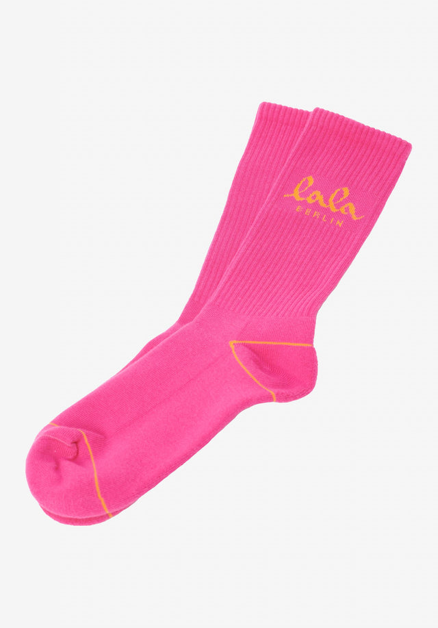 Socks Albie dragonfruit - Comfortable and sporty. You'll love these cotton socks in poppy... - 1/2