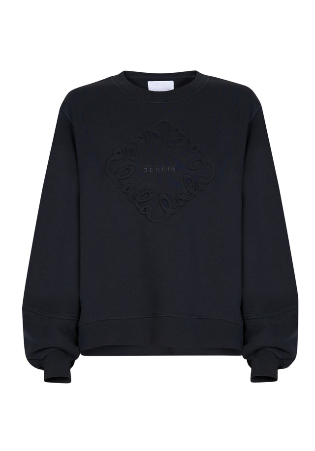 Sweatshirt Ipali black - Designed for comfort. Featuring a debossed, monochrome logo on the... - 7/7