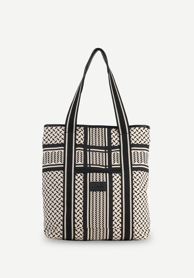 Tote Carmela 2.0 heritage stripe black - We've updated our classic Heritage Canvas! It's Carmela as you...
