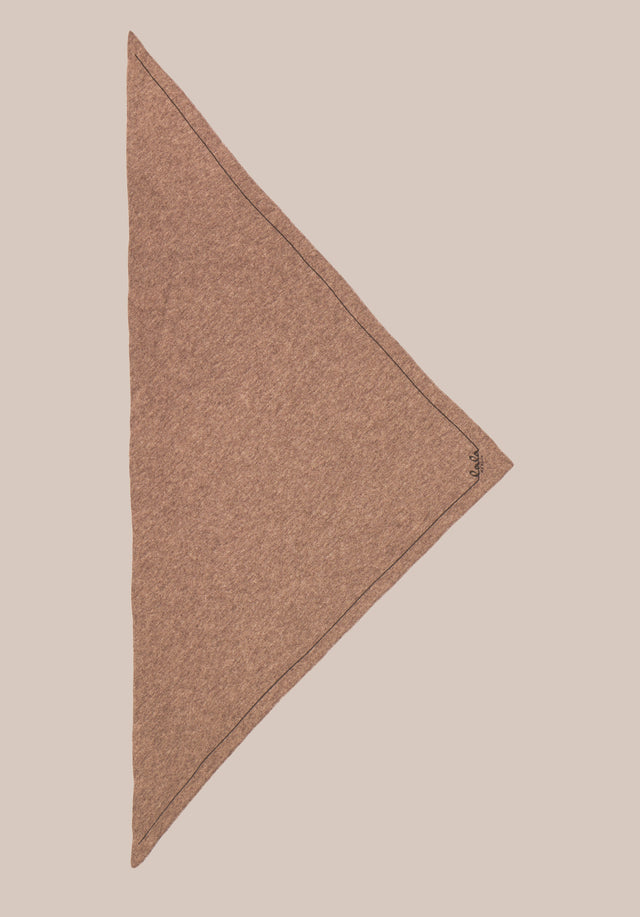 Triangle Solid Logo M Stradivari Dark brown melange - A new take on our luxuriosly soft, triangle shaped cashmere... - 4/4