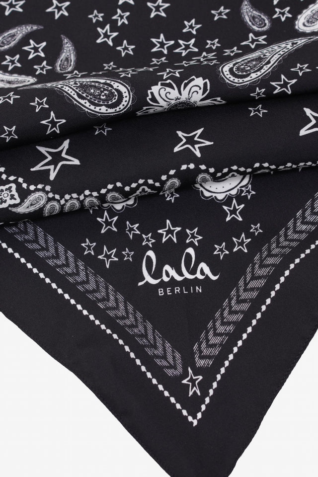 Triangle Aina paisley stardust black - This silk triangle is soft as a breeze and easy... - 3/3
