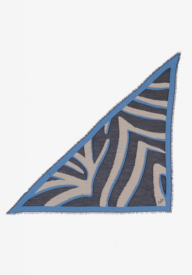 Triangle Ajen bold zebra faded denim - Featuring an intriguing blend of textures and seasonal colors, this... - 4/4