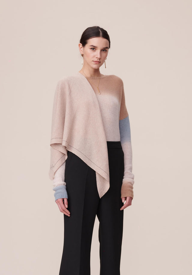 Triangle Solid Logo M Dune beige - A new take on our luxuriosly soft, triangle shaped cashmere... - 1/5