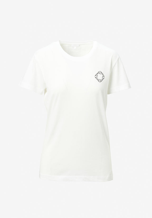 T-shirt Cara white - The classic Cara, easy and feminine. Made of 100% cotton...
