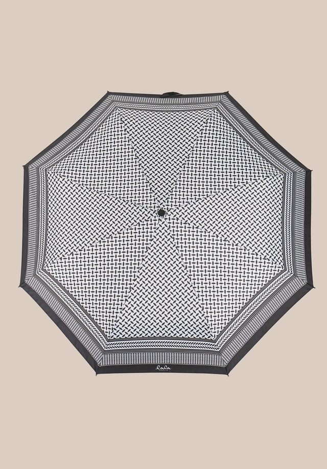 Umbrella Ulla Heritage Off-White_Black - Ulla, lala Berlin´s brandnew umbrella sporting our iconic Kufiya print... - 1/5