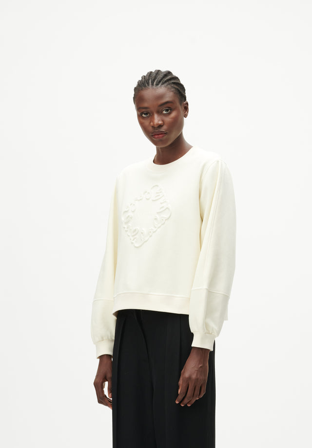 Sweatshirt Ipali whisper white - Design für Komfort. Ipali, mit einem geprägten, einfarbigen Logo auf...
