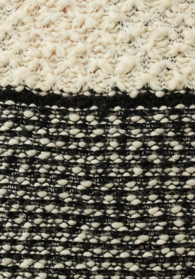 Jumper Kalea black white stripes - Kalea is made of fine and long-lasting Italian yarn. It... - 6/7