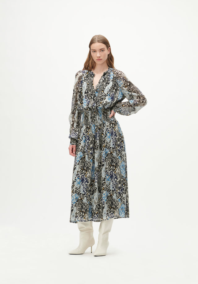 Dress Dree leo python multi - A feminine 70ies hippie vibe and a snake pattern interspersed... - 1/7