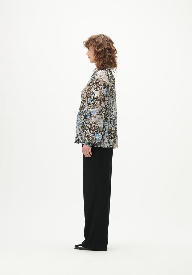 Blouse Besa leo python multi - We love Besa, a feminine blouse made from flowy crinkle... - 3/7