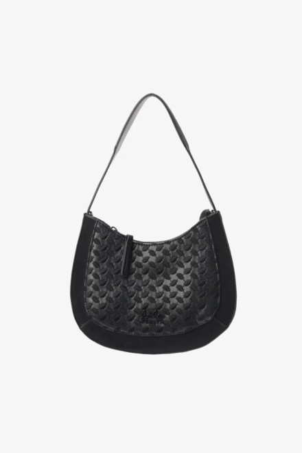 Mini Shoulderbag Mesca - vegan leather - heritage embroidery black