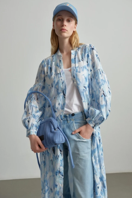 Dress Dinella - cotton - floral fountain blue - alternative