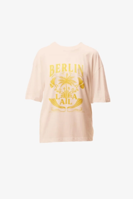 T-Shirt Celia - cotton - lala palm pink
