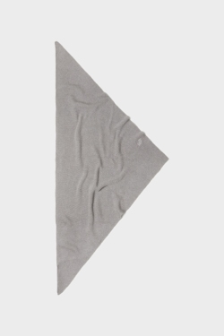 Knitted Chunky Triangle Tallie cotton wool light grey