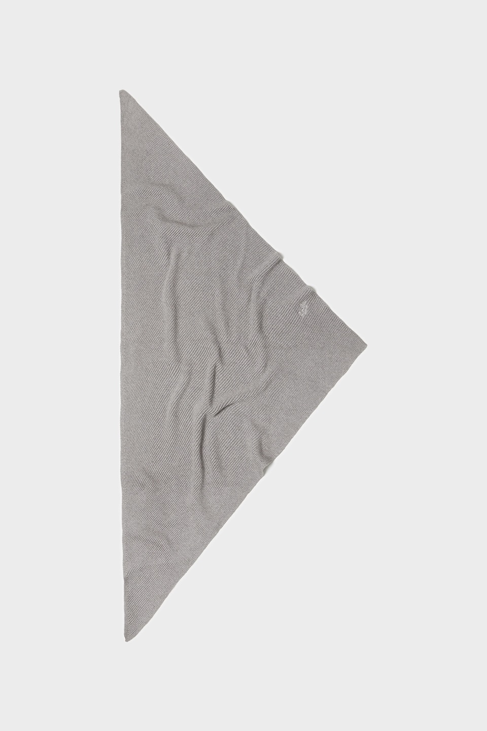 Knitted Chunky Triangle Tallie cotton wool light grey
