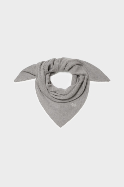 Knitted Chunky Triangle Tallie cotton wool light grey - alternative 1