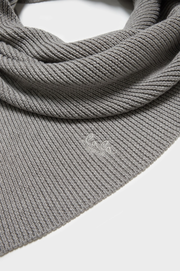 Knitted Chunky Triangle Tallie cotton wool light grey - alternative 2