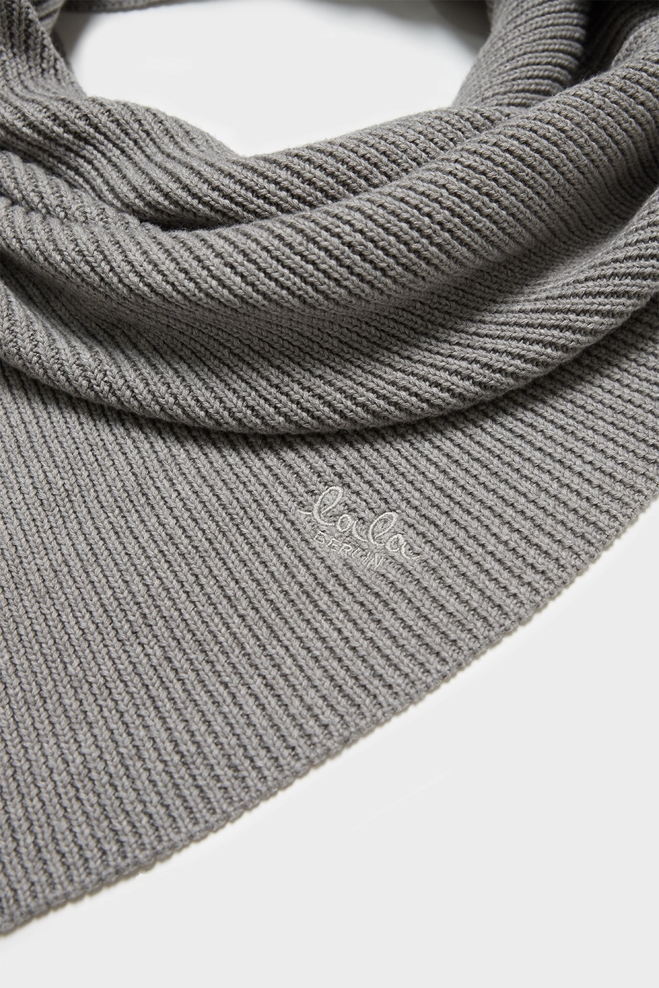 Knitted Chunky Triangle Tallie cotton wool light grey - alternative 2